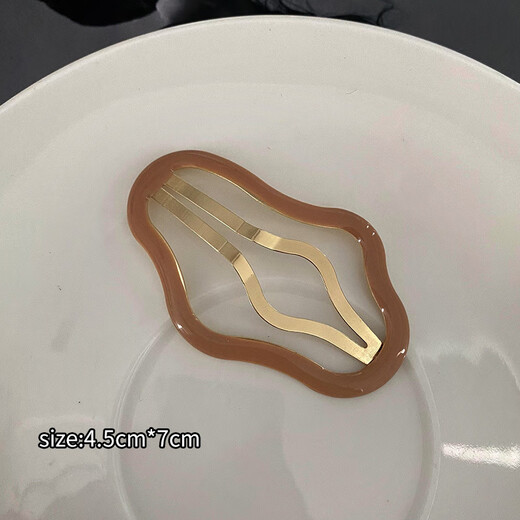 Manfuyu cloud hair clip high-end hollow broken hair bb clip forehead bangs female side clip hairpin hair clip for the back of children's head cloud side clip random 2 pieces