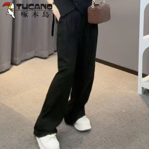 啄木鸟（TUCANO）轻奢亚麻两件套装2025夏季无袖马甲套装阔腿裤套装高端线月光初恋 白色马甲+裤子 S