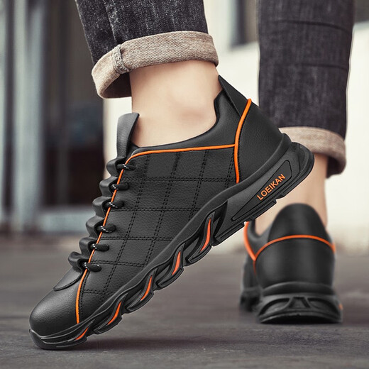 Light Moe Rong Gran tamaño zapatos para hombres 45 Zapatos de moda para hombres 2025 Spring New 46 Casual Shoes 47 Sports Trendy 48 Working Shoes AC3882/Blanco y blanco 43
