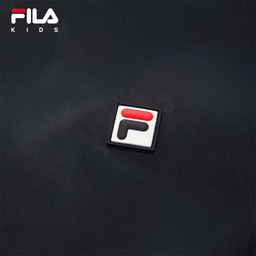 FILA Children's Sun Protection Clothing 2025 Autumn New Loose Woven Hooded Jacket for Boys, Middle and Large Children Jade White-WT 160