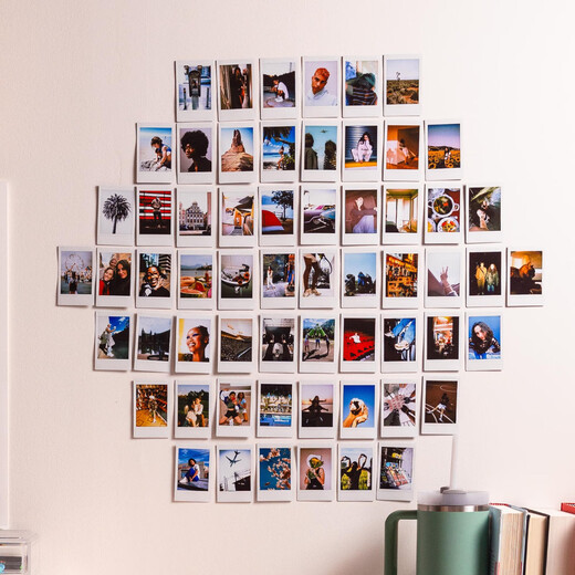 FUJIFILM instant camera photo paper mini SE/12/41/99/liplay/evo/link3/7+/7s/7c/8/9/11/25/90/SP2 universal film white border (20 photos) + happy online photo album + photo album * 2 + border sticker * 2