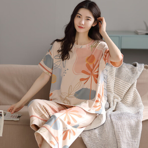 Velvet ártico Pajamas de algodón puro para mujeres en pantalones cortos de verano de dos piezas
