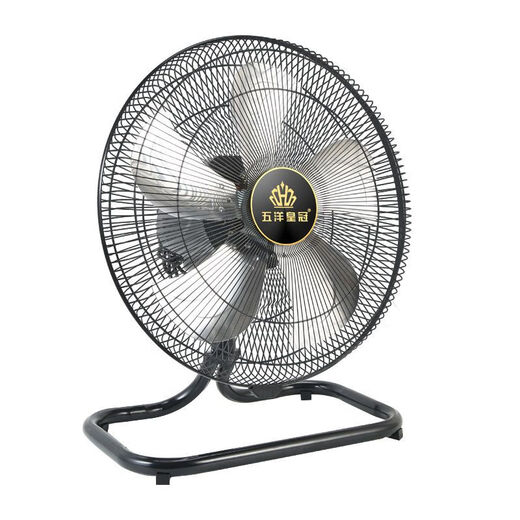 Crown Wuyang shaking head floor fan high wind silent industrial electric fan strong wind household electric fan household 12-inch shaking head 4-speed (personal/desktop)