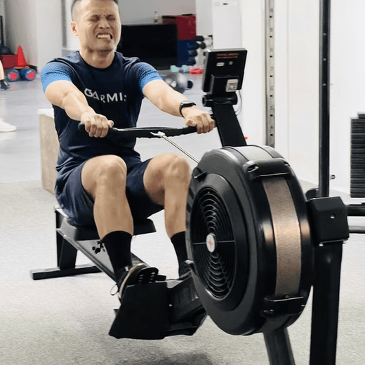 FIRST DEGREE FITNESS new commercial c 2 wind resistance rowing machine aerobic training gym folding