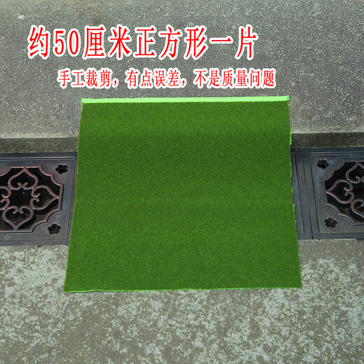 Simulated round grass floor mat, green turf, micro landscape, bonsai moss, desktop sandbox model, decorative green lawn, tender green powder bag 50g (excluding glue)