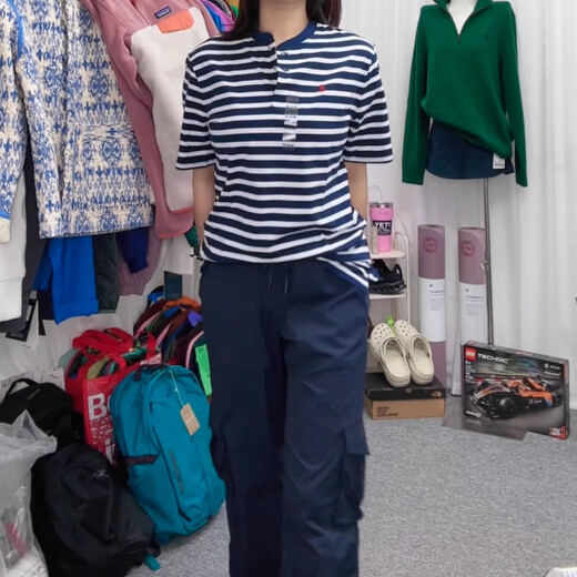 Polo Ralph Lauren Ralph Lauren Bear Pattern T-shirt Henley Short Sleeve Polo Shirt Women's Round Neck Long Sleeve Collection for Boys Big Boys Round Neck Short Sleeve/White XL Returns and Exchanges Not Supported