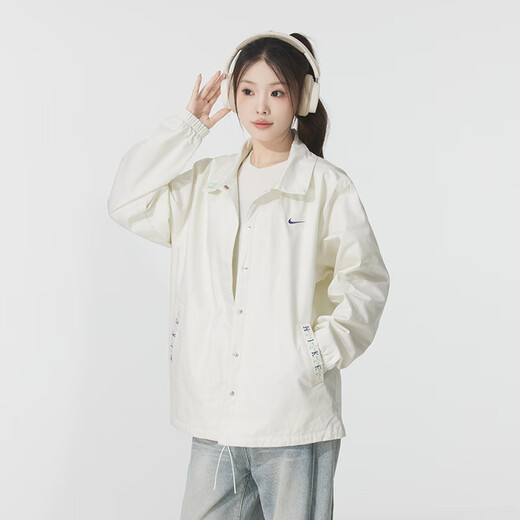 
Nike (NIKE) Women's Clothing 2025 New Summer Sportswear Fashion Outdoor Windproof Jacket Casual Fitness Training Woven Jacket IH9274-047 2XL