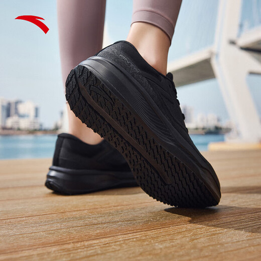 ANTA Shenxing 12丨New winter breathable, comfortable and shock-absorbing sports shoes for women, casual walking and jogging shoes, black-1 39