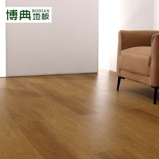 BODIAN ENF-grade environmentally friendly new three-layer solid wood composite floor, household ground heater wear-resistant solid wood three-layer wood floor BD autumn dew T3 15MM thick
