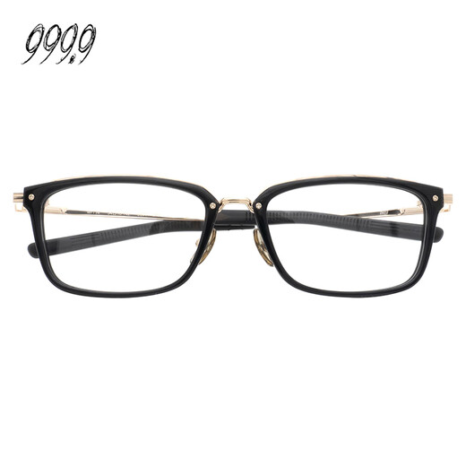 
FOUR NINES999.9 glasses frame for men's classic myopia glasses frame M-114 9901 black and gold
