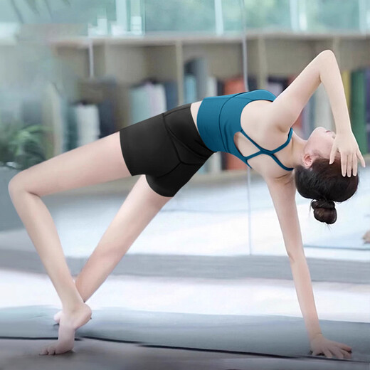 Shuangxiu super hot yoga clothes for women 2025 new style high-end and beautiful Pilates training tops fitness sports vests summer thin royal blue tops S 80-100