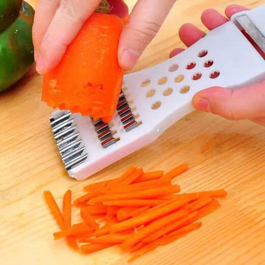 Kitchen Grater Multifunctional Vegetable Peeling Potato Shred Artifact Scratching and Shredding Fruit Grater Vegetables High Quality 2 Pieces Red White No Specifications