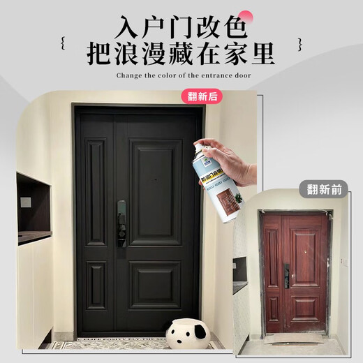咏幻氟碳金属自喷漆铝合金改色防盗门翻新门漆大门铁门旧 BZ-9764户外爆花金