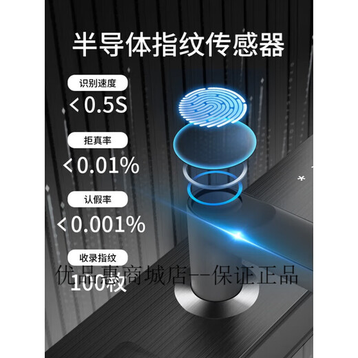 Sakura (Yinghua) 6622 Smart Door Lock Lock Dactin-Huelsing Puerta de seguridad Electronic Contraseña Puerta de entrada DZ-6622 (fuera de línea.