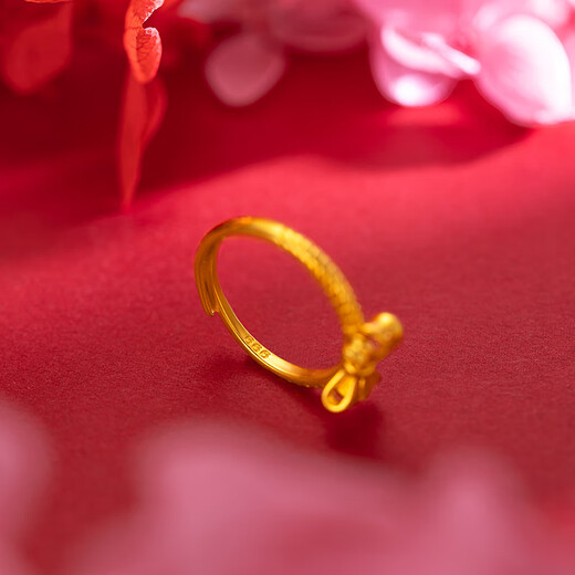 Shixi ancient Vietnamese sand gold bow ring for women with adjustable opening 999 simulated fake gold solid frosted gift box bow live sand gold ring. The main picture and video are all real shots. If not matched, refunds are guaranteed.