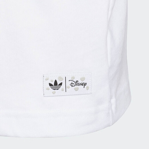 阿迪达斯（adidas）童装25夏秋女童T恤联名款蝴蝶结点缀中大童儿童宽松纯棉T恤KG6625