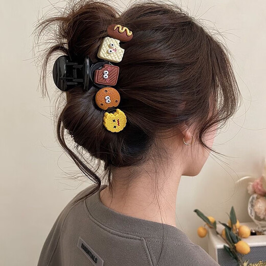 [Ausgezeichneter Wert 4 Stück] 2025 Neues High-End-großer Haarclip für Frauen Matte Head Tablett Haihai Clip [ausgezeichneter Wert 4 Stück] High-End-Maillard-Clip