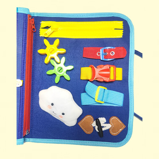 Zhuang Zhuang Hu Busy Book Livre calme Baby Cloth Livre Handmade DIY LIVRE LE VIR MONTESSORI Early Education Toy 1 à 2 ans Gift Dinosaur 8 couches Beau