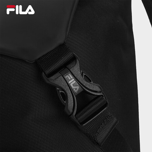 Fila Offizieller Herren -Rucksack 2025 Sommer Neue Mode Casual Flip Rucksack Mehrfachschule, schwarz - Bk XS