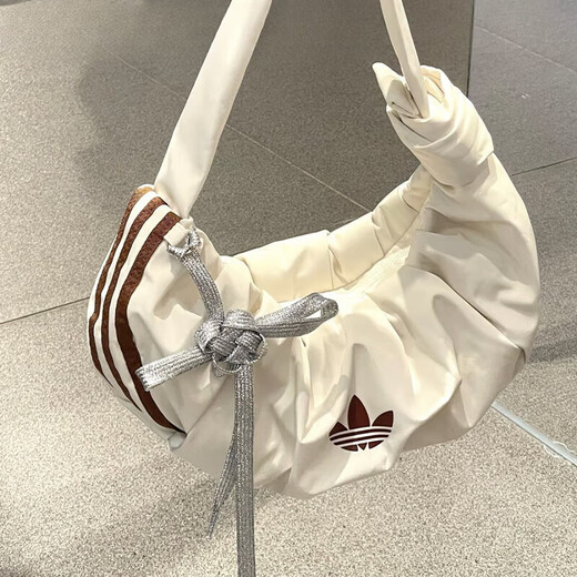 Adidas (adidas) Clover Women's Women's Rideled Cloud Sac à un épaule croisée Croissant Casual Sac KA9267 KA9272 Couleur de sable chaud KA9272 (48x33cm)