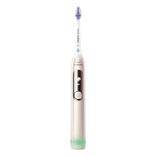 Philips (PHILIPS) electric toothbrush diamond 7 series adult couple style for boyfriend and girlfriend birthday gift smart display HX3792 HX3892 Dawn gold + 4 brush head + box + rack