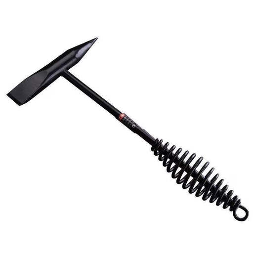 Vinoa geological hammer exploration hammer sheet metal hammer tip hammer outdoor duckbill hammer tool flat head multi-functional pointed hammer wooden handle welding hammer 500g