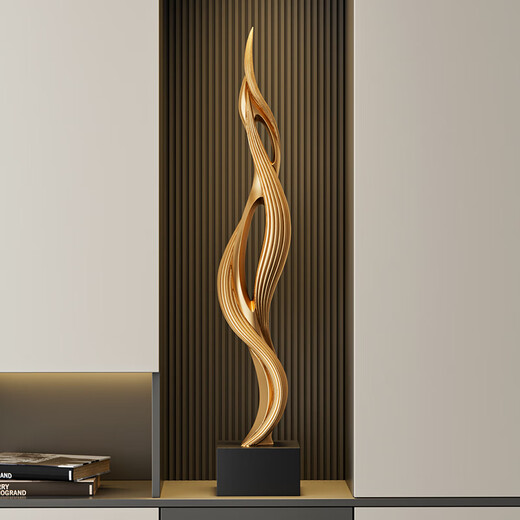 Guanjun Hao Feng Sheng Shui Qi living room decorations light luxury high-end entrance TV cabinet handicrafts home decoration housewarming gifts Liu Mei Feng Sheng Shui Qi golden