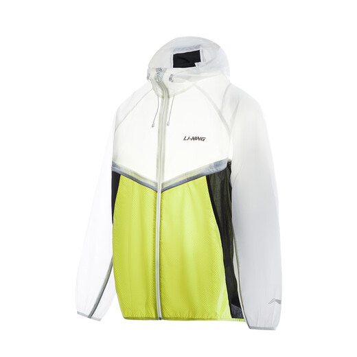 Li Ning (LI-NING) smoothie sunscreen clothes for men and women same style reflective anti-UV loose sports windbreaker AFDU675 standard white/-1 L