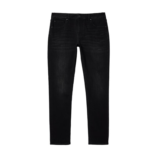 JACK&JONES men's autumn jeans straight fit coin bag washed whiskers back patch pocket trousers 225332076