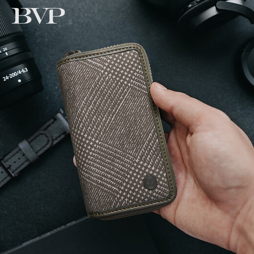 BVP卡包钥匙包二合一汽车钥匙包男款2025新款多功能锁匙包男 复古绿