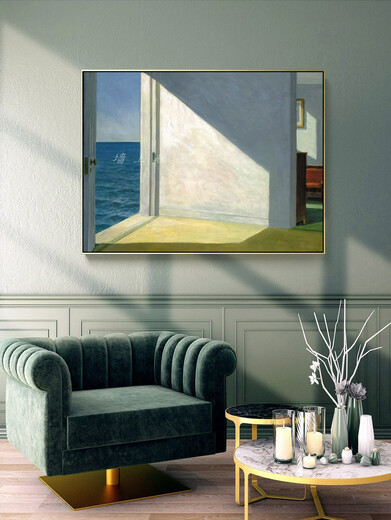 Raum in der Nähe der Sea Hope Edwards Dekoration Gemälde Wohnzimmer Studien Schlafzimmer Bar Malerei Kleinstadt Büro 30*4035 mm dicker weißer Rahmen