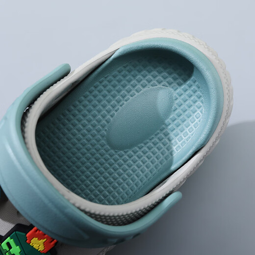 ABC KIDS boys' clogs minecraft beach shoes non-slip bathroom baby slippers children's soft bottom lightweight sandals gray minecraft 35-36 inner length 22cm/foot length 21-21.7cm