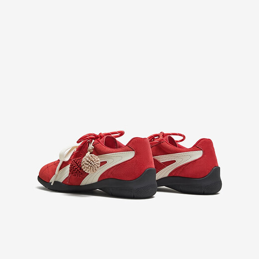 Heshe (Tata) Zhang Yifan в том же стиле Sinecone обувь De Training Shoes для женских осенних красных обуви спорт Forrest Gump Shoes gty01cm5 Красный/белый 36