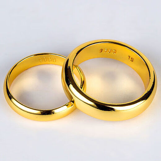 GAUSS CARLER Old Phoenix 2025 new color fashionable gold color ring men and women couple ring closed ring feeling men's size 19 130-153Jin Jin is equal to 0.5 kg the same style