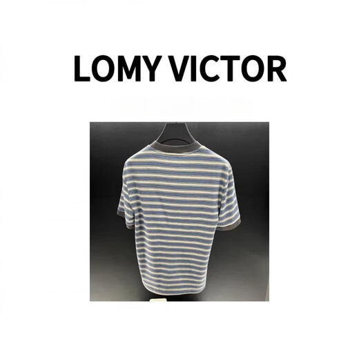 FR.YH.ZHLOMY VICTOR欧洲站顶奢夏季新品T恤NZN1396 条纹 XL 【130-150】