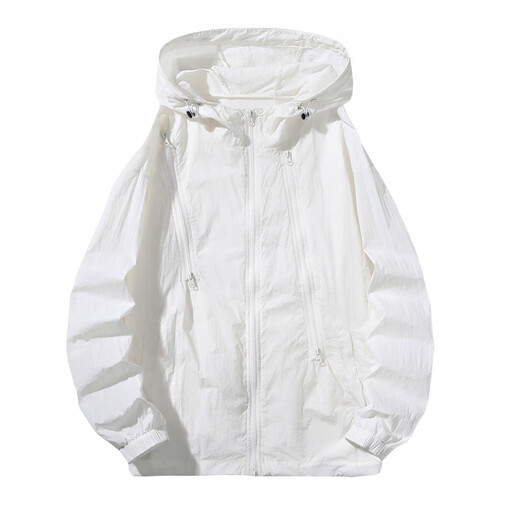 NASA Ice Silk Outdoor Sun Protection Clothing for Men and Women Trendy Brand Couple Cycling Fishing Sun Protection Skin Jacket NASA-21 Apricot Men's L