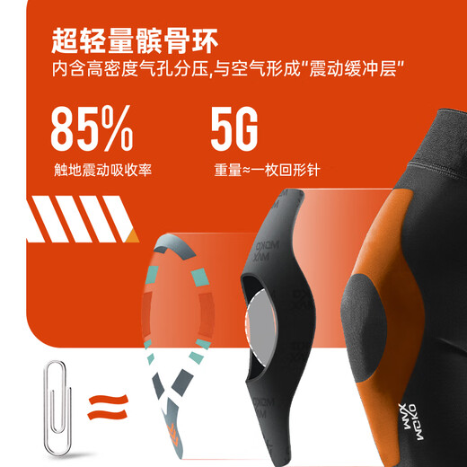 Moko Max Italienische Knieschärfe Sommerlauf Basketball Badminton Meniskus-Verletzung Gelenk Schutzausrüstung für Männer und Frauen M-Größe (Oberschenkelumfang 37 cm-53 cm)