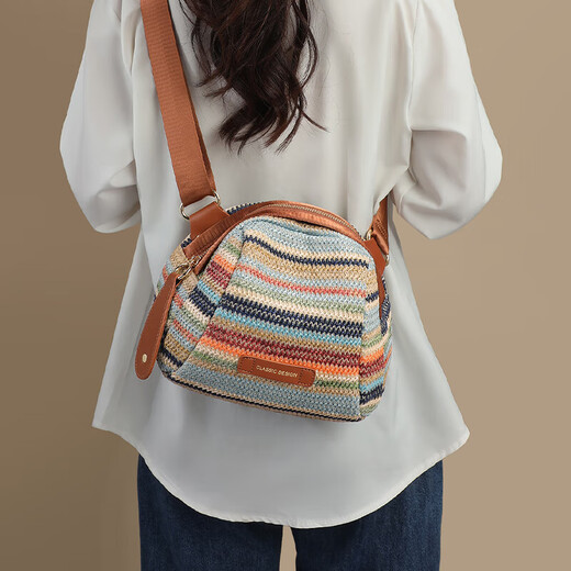 
viney bag women's bag crossbody braided bag commuting breast bag one-shoulder shell bag birthday gift high-end feeling for girlfriend wife