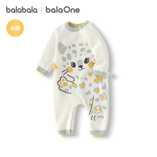 Balabala children's clothing baby jumpsuit newborn romper 2025 new warm half velvet winter clothing soft and cute 209425133201