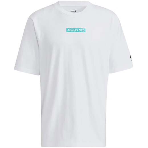 阿迪达斯 （adidas）NEO男子夏季新款运动休闲上衣舒适透气圆领短袖T恤HC9711 HC9712 M