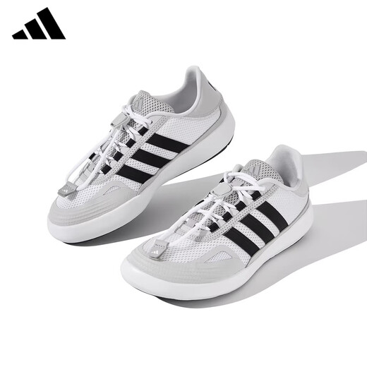 Adidas adidas Chaussures masculines Summer New Style Straggling Chaussures Chaussures pour femmes Mesh Mesh Breathable Non-Slip Resistant Casual Sports Shoes JP6630 [Produit authentique officiel, une fausse et dix amendes] 40 (245 mm)