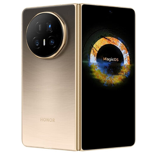 Honor Honor Magic V5 folding screen mobile phone magic v5 mobile phone national bank genuine 5G full network support instant delivery AI folding screen mobile phone warm white 16GB+1TB official standard (spot quick delivery)