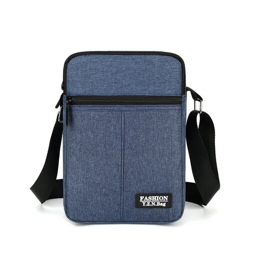 PSVORT2025 Nouveau sac pour hommes Summer New Oxford Zipper Crossbody Sac grande capacité Bag Men's Blue
