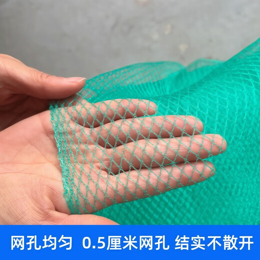 Orchard fruit tree anti-bird net fish pond breeding net chicken net fence protective net nylon fishing net anti-hail net knotless net 1 meter wide X 6 meters long 0.5 cm hole