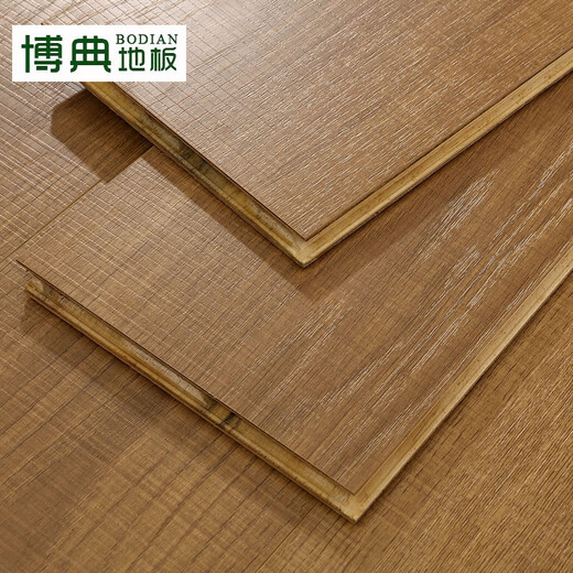 BODIAN ENF-grade environmentally friendly new three-layer solid wood composite floor, household ground heater wear-resistant solid wood three-layer wood floor BD autumn dew T3 15MM thick
