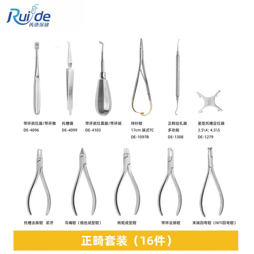【JD健康】牙科工具正畸钳细丝弯制末端回弯成形牙套钢丝技工钳牙 弓丝弯制钳(弓丝调整钳)DE-1391