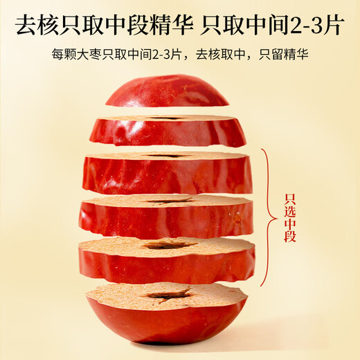 
Slices of kernels and red dates, seedless dates can be made with wolfberry and longan, soaked in water, health tea 200g/bottle