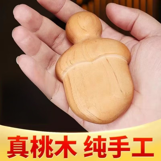 Frühe Bildung Spielzeug Pfirsich Holz kleines fettes Schwert kleines Li Fettschwert kleines Fettschwert Kinder Baby Spielzeug handgefertigtes Anhänger Pendellinse Spielzeug Pfirsich Holz großes Fettschwert