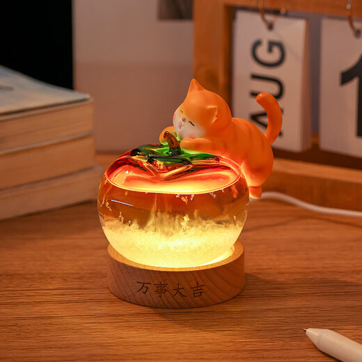 New cultural and creative Forbidden City weather bottle, home office desk decoration, atmosphere night light, birthday gift, everything goes well