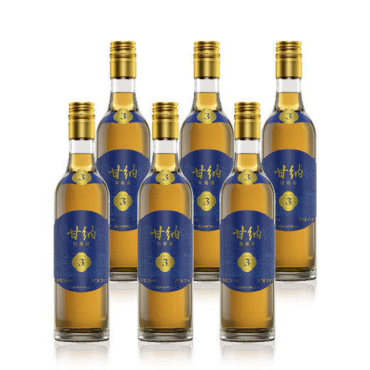 甘纳3金朗姆3年橡木桶陈酿清香爽口调酒纯饮 金朗姆 500mL 6瓶 整箱装